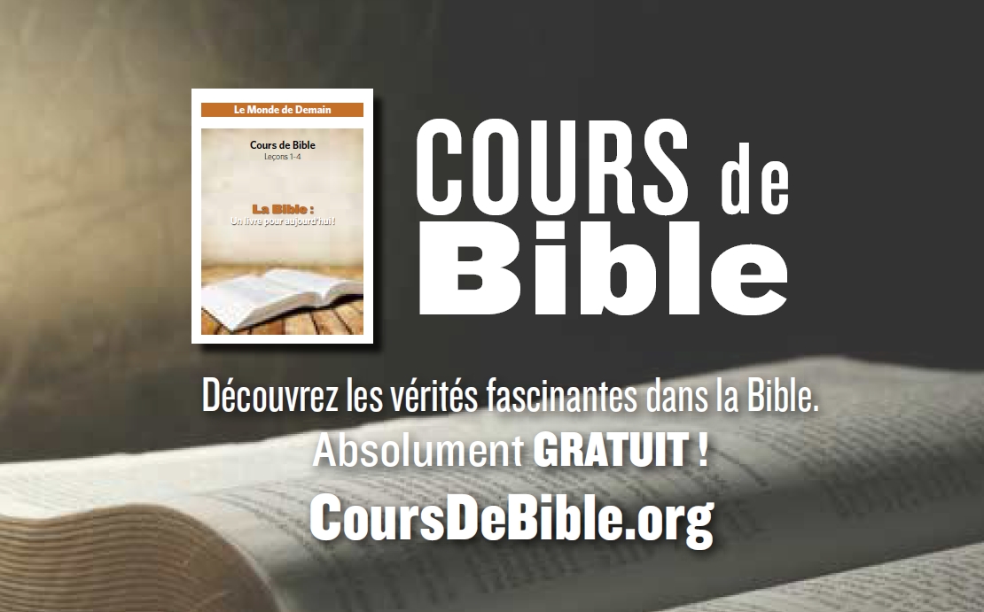 Page D Accueil Cours De Bible Le Monde De Demain